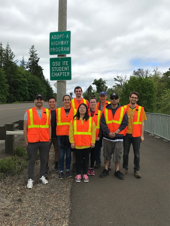 Oregon State University ITE student chapter community service activity